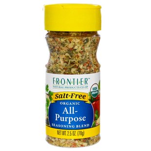 Приправа органик с ароматическими травами Frontier Natural Products (Seasoning Blend) 70 г купить в Киеве и Украине