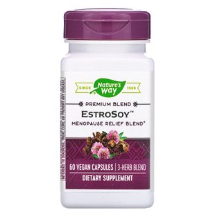 EstroSoy, комплекс для облегчения протекания менопаузы, Nature's Way, 60 растительных капсул купить в Киеве и Украине