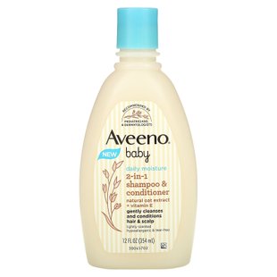 Aveeno, Baby, шампунь и кондиционер для ежедневного увлажнения 2-в-1, 12 жидких унций (354 мл) купить в Киеве и Украине