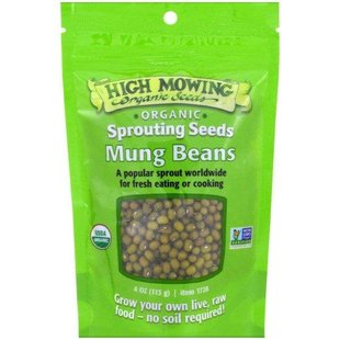 Золотистая фасоль, проросшие семена, High Mowing Organic Seeds, 4 унций (113 г) купить в Киеве и Украине