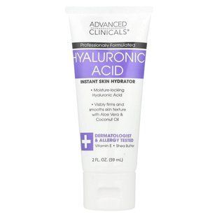 Advanced Clinicals, Hyaluronic Acid, Instant Skin Hydrator, 2 fl oz (59 ml) купить в Киеве и Украине