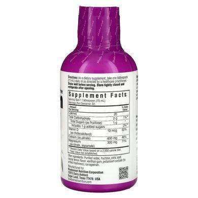 Жидкий кальций цитрат магния+витамин D3 Bluebonnet Nutrition (Liquid Calcium Magnesium Citrate Plus Vitamin D3) 472 мл со вкусом лимона купить в Киеве и Украине