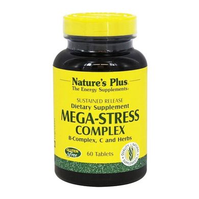 Вітаміни від стресу комплекс Natures Plus (Mega-Stress) 60 таблеток