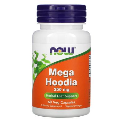 Худія Гордоні для травлення Now Foods (Mega Hoodia) 250 мг 60 вегетаріанських капсул