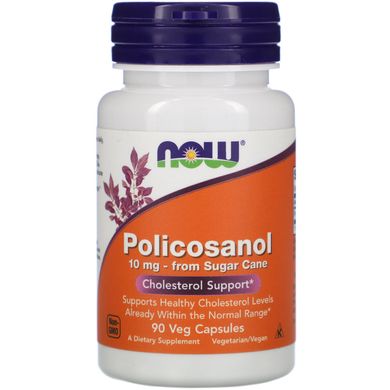Поликозанол Now Foods (Policonasol) 10 мг 90 капсул купить в Киеве и Украине
