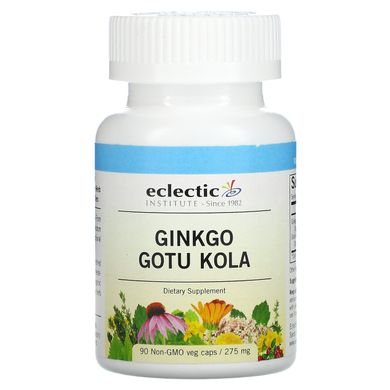 Суміш гінкго і центели, Eclectic Institute, 275 мг, 90 капсул на рослинній основі