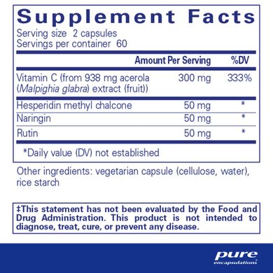 Ацерола/флавоноїд Pure Encapsulations (Acerola/Flavonoid) 120 капсул