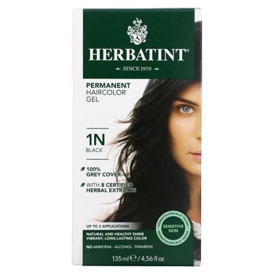 Краска для волос черный Herbatint (Haircolor Gel) 1N 135 мл купить в Киеве и Украине