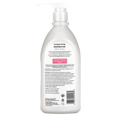 Гель для душу тонізуючий троянда Jason Natural (Body Wash) 887 мл