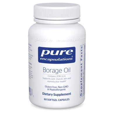 Масло Огуречника Pure Encapsulations (Borage Oil) 60 капсул купить в Киеве и Украине