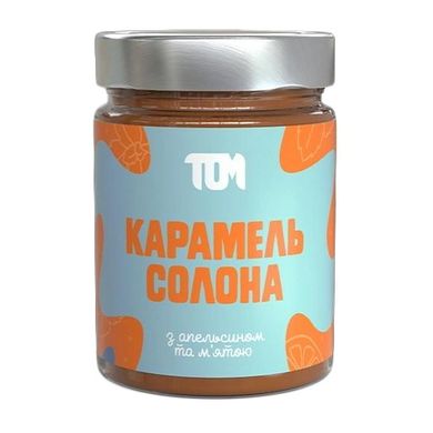 Карамель Солона TOM peanut butter 330 g апельсином та м'ятою