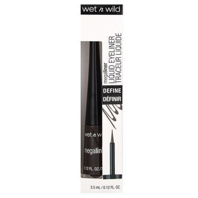Жидкая подводка для глаз MegaLiner, темно-коричневый цвет, Wet n Wild, 3,5 мл купить в Киеве и Украине