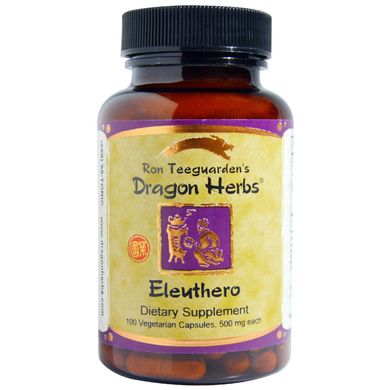 Сибірський женьшень Dragon Herbs (Eleutero) 500 мг 100 капсул