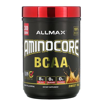 Амінокислоти, AMINOCORE BCAA, солодкий чай, ALLMAX Nutrition, 315 г