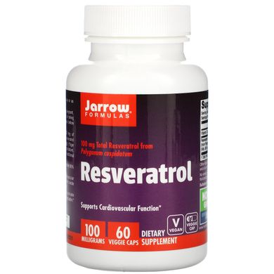 Ресвератрол Jarrow Formulas (Resveratrol) 100 мг 60 капсул купить в Киеве и Украине
