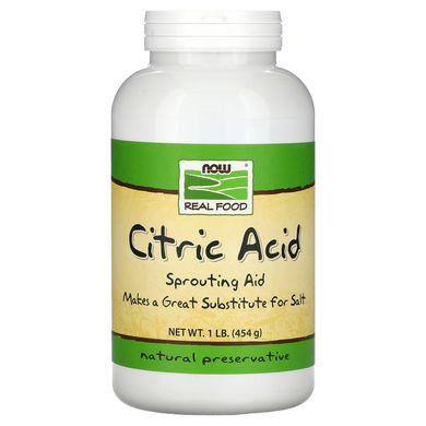 Лимонна кислота Now Foods (Citric Acid) 454 г