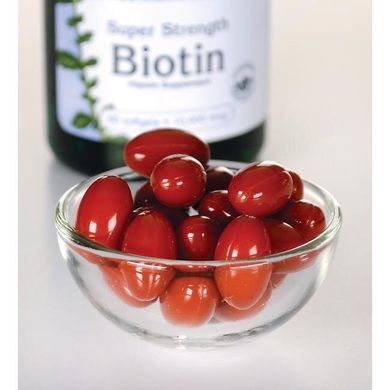 Биотин - высокая эффективность, Biotin - High Potency, Swanson, 10,000 мкг, 60 капсул купить в Киеве и Украине