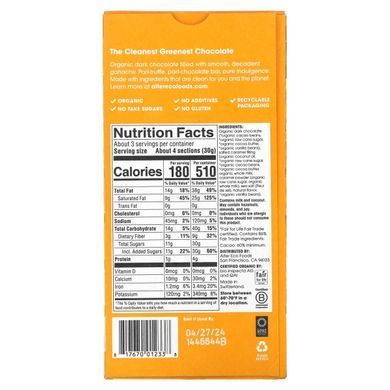 Alter Eco, Truffle Thins, Organic Dark Chocolate Bar, Salted Caramel, 2.96 oz (84 g)