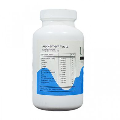 Ферменти підшлункової залози, Pancreatic Enzymes Univase Forte, Cyto Pharma, 200 капсул
