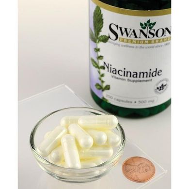 Витамин B-3 Ниацинамид, Niacinamide, Swanson, 500 мг, 250 капсул купить в Киеве и Украине
