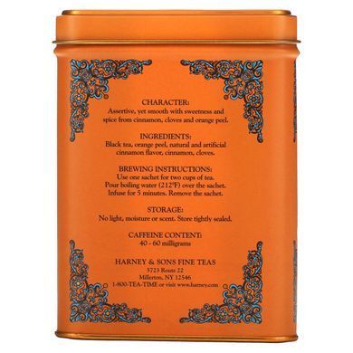 Чай &laquo;Пряна кориця&raquo; Harney & Sons (Black Tea) 20 пакетів 40 м