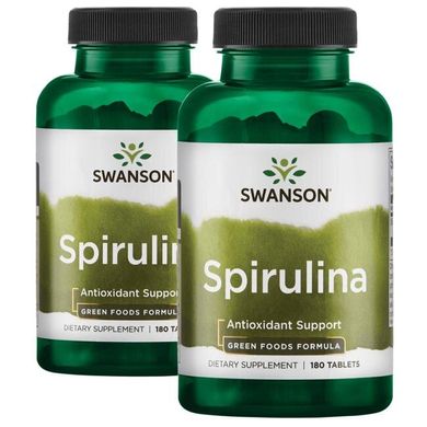 Спіруліна, Spirulina, Swanson, 500 мг, 360 таблеток
