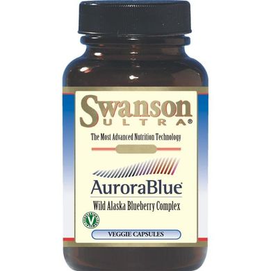 АурораБлу Дикий Аляскинский Чорничний Комплекс, AuroraBlue Wild Alaska Blueberry Complex, Swanson, 200 мг, 30 капсул
