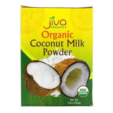 Jiva Organics, Органічне сухе кокосове молоко, 5,2 унції (150 г)