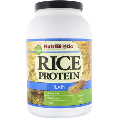 Рисовий протеїн NutriBiotic (Raw Rice Protein) 1.36 кг