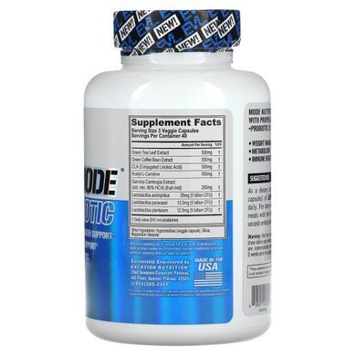 LeanMode + probiotic, EVLution Nutrition, 120 capsules