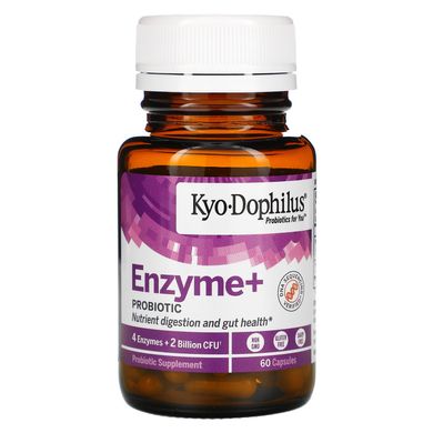 «Кіо-Дофілус», пробіотики і ферменти, Kyolic, 60 капсул