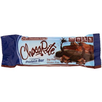 ChocoRite, білкові батончики зі смаком помадок з потрійним шоколадом, HealthSmart Foods, Inc, 16 батончиків по 1,2 унції (34 г)