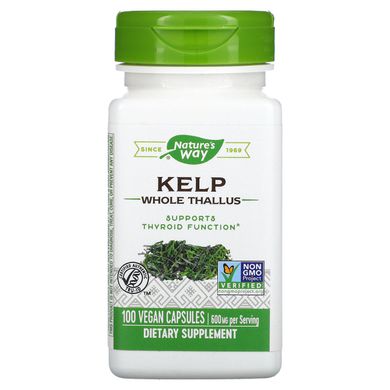 Ламінарія Nature's Way (Kelp) 600 мг 100 капсул
