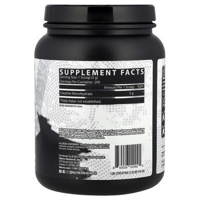 Nutrex Research, Creatine Monohydrate, Unflavored, 2.2 lbs (1,000 g)