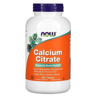Кальцій цитрат Now Foods (Calcium Citrate) 250 таблеток