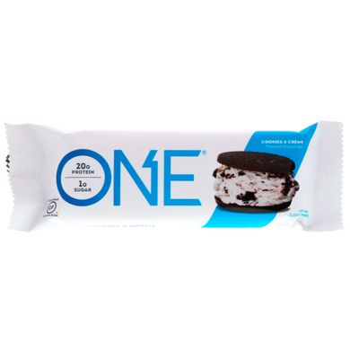 Батончики печиво з кремом One Brands (Cookies & Creme Flavored Protein Bar) 12 батончиків по 60 г