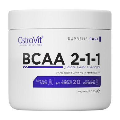 BCAA 2-1-1 OstroVit 200 g pure купить в Киеве и Украине