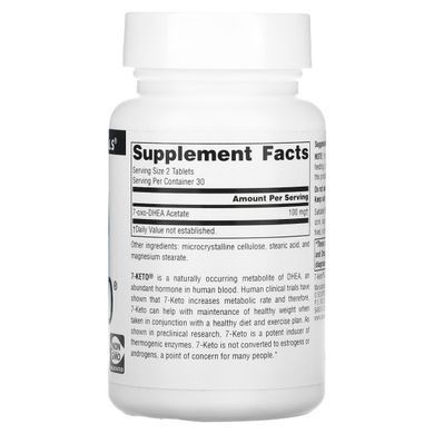 7-Кето, ДГЭА метаболит, 7-Keto DHEA Metabolite, Source Naturals, 50 мг, 60 таблеток купить в Киеве и Украине