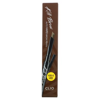 Карандаш для бровей светло-коричневый Clio (Kill Brow Auto Hard Brow Pencil 02 Light Brown) 0,31 г купить в Киеве и Украине