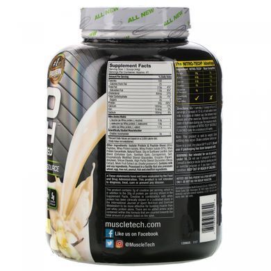 with natural flavor, primary source of peptides and whey protein isolates, vanilla, 1.82 kg