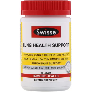 Підтримка здоров'я легенів, Lung Health Support, Swisse, 90 таблеток