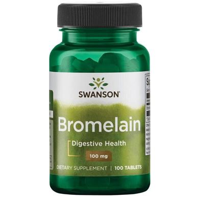 Бромелайн, Bromelain, Swanson, 100 мг, 100 таблеток
