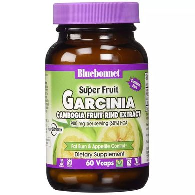 Гарцинія Камбоджійська Bluebonnet Nutrition (Super Fruit Garcinia Cambogia) 60 гелевих капсул