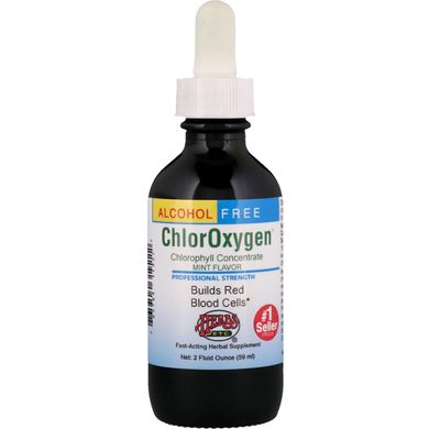 ChlorOxygen, концентрат хлорофілу, без спирту, м'ята, Herbs Etc, 2 р унц (59 мл)