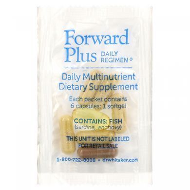 Щоденна життєздатність, Forward Plus Daily Regimen, Everyday Vitality, Dr. Whitaker, 60 пакетів