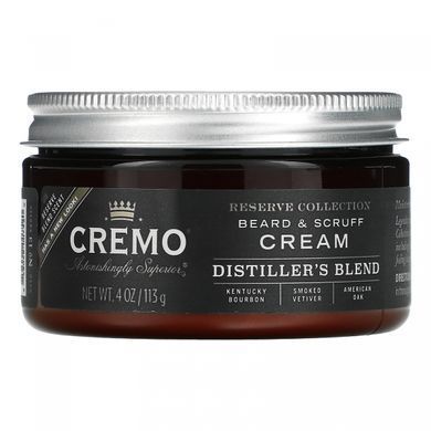 Cremo, Reserve Collection, крем для бороди та шкіри голови, суміш дистиляторів, 4 унції (113 г)