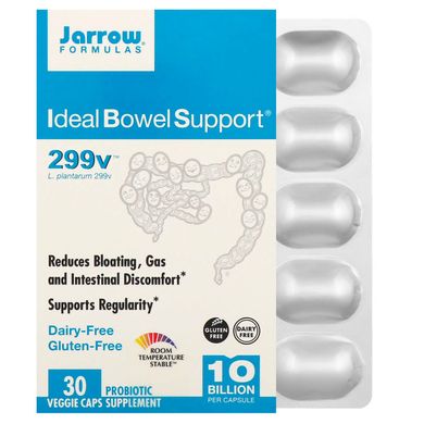 Вітаміни для кишківника Jarrow Formulas (Ideal Bowel Support) 299 г 30 овочевих капсул