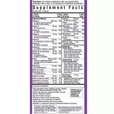 Мультивітаміни без заліза Bluebonnet Nutrition (MAXI ONE Iron Free) 30 вегетаріанських капсул