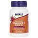 NOW Foods, Vitamin D-3, High Potency, 5,000 IU, 30 Softgels фото