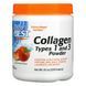 Коллаген тип 1 и 3 со вкусом персика порошок Doctor's Best (Collagen) 228 г фото